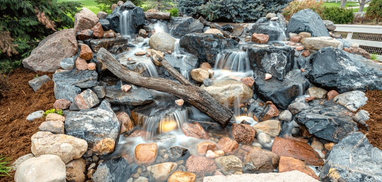Natural Pondless Waterfall Feature